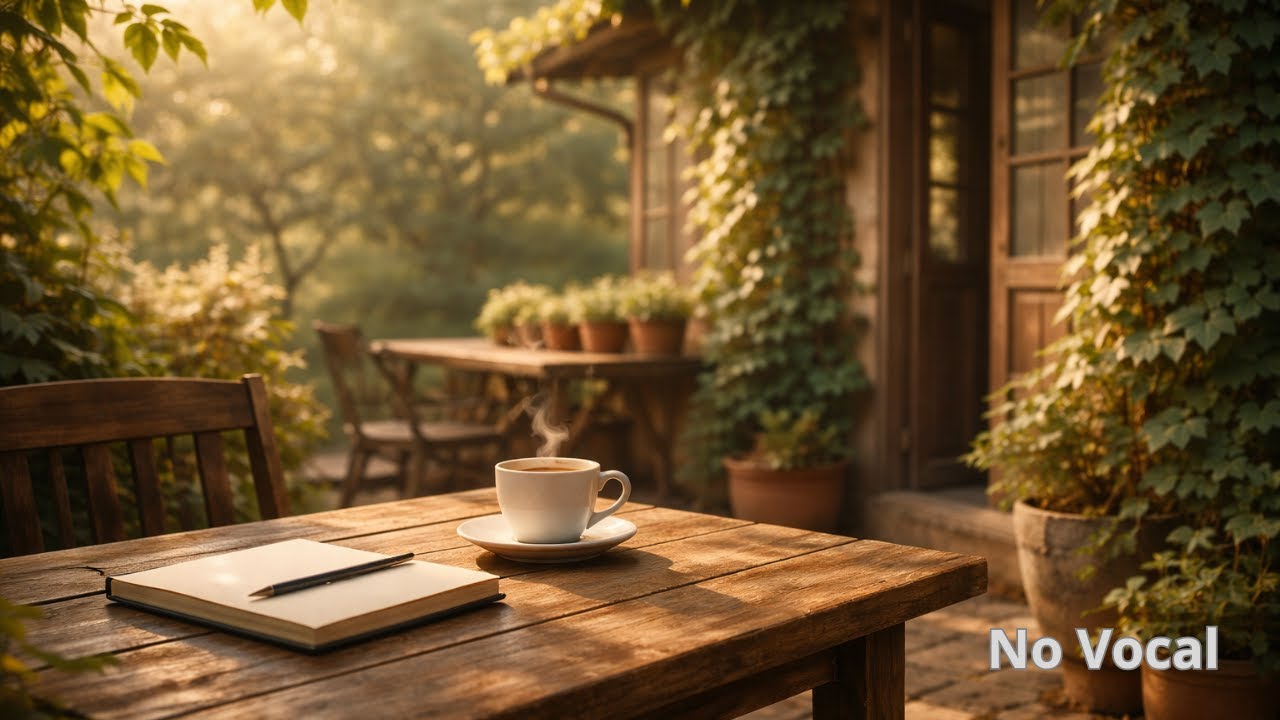 MORNING ZEN CAFE – Soft Piano Ambient (No Vocal) | Quiet Work Session