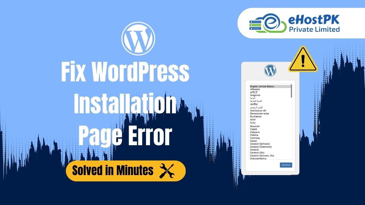Fix WordPress Installation Page Error | Recover Website from CPanel Database | Full Guide 2025