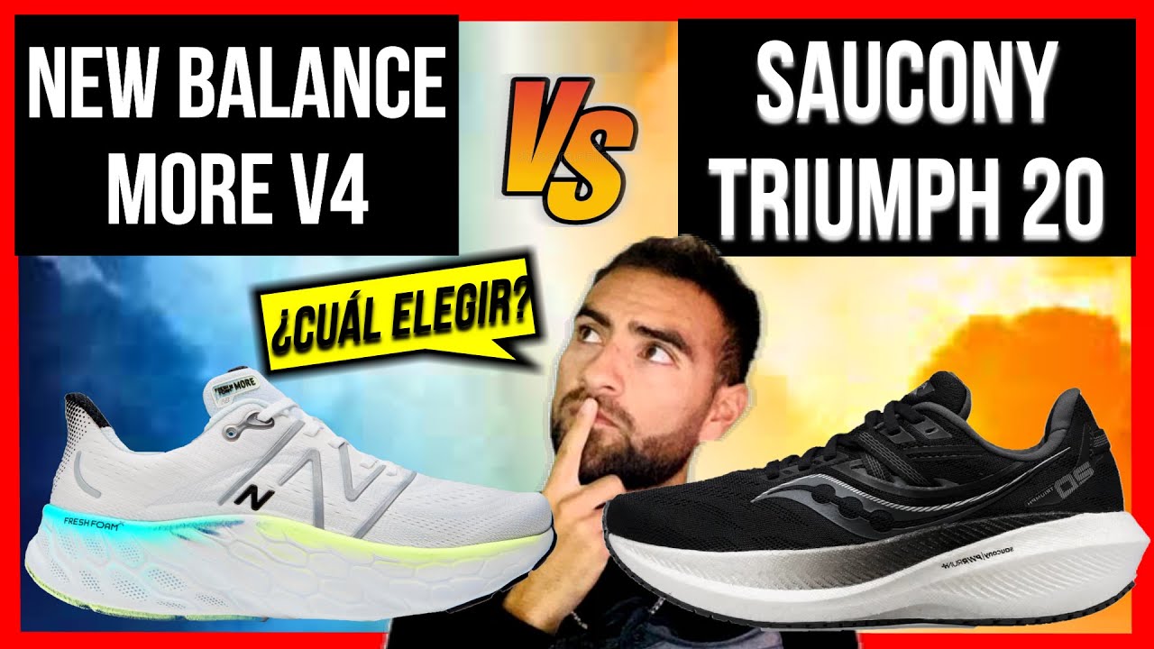 NEW BALANCE MORE V4 vs SAUCONY TRIUMPH 20 ❌Cómo saber cuál elegir ✅