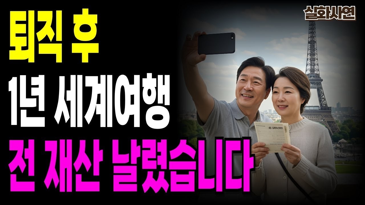 실화사연-“1년 세계여행, 우리의 인생을 바꿔버렸습니다...” 퇴직 후 충동의 대가