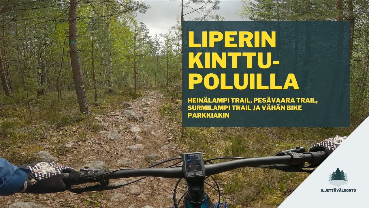 Liperin Kinttupolkuja ja vähän bike parkkiakin sähköfillarin kera.