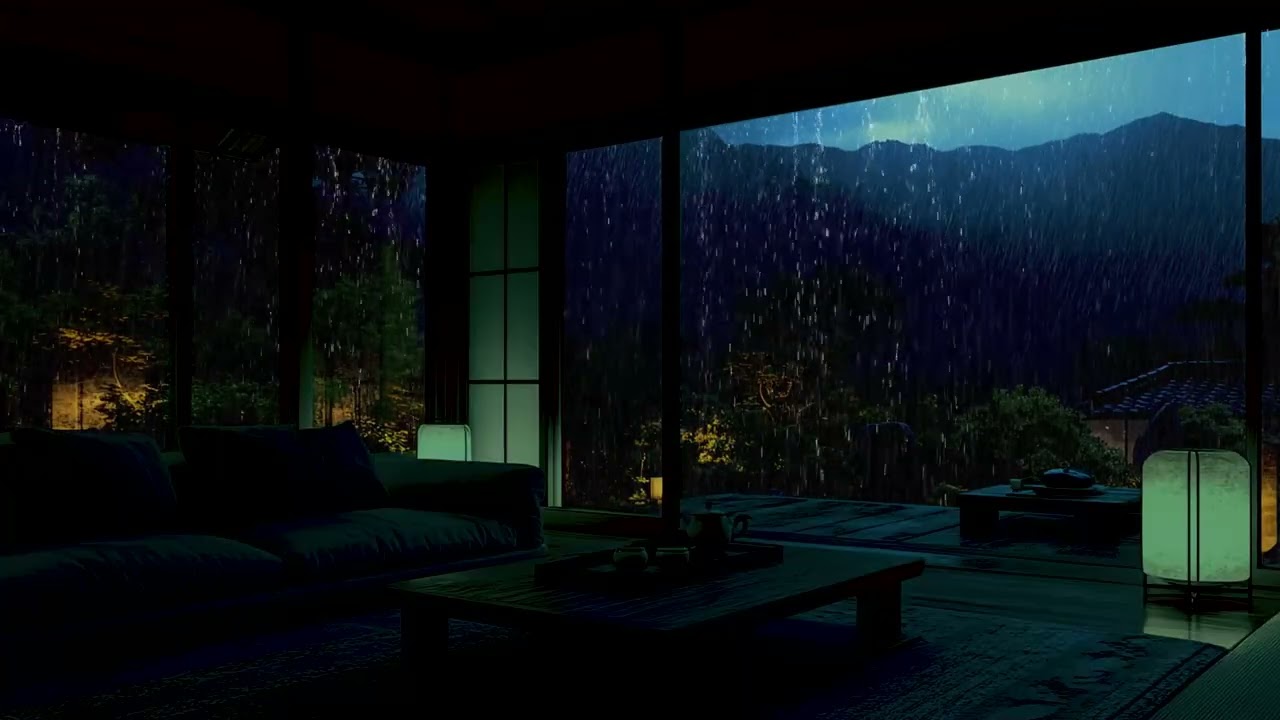 Cognitive Ease Rain Piano Mix | Peaceful Background Audio for Focus and Overnight Recovery