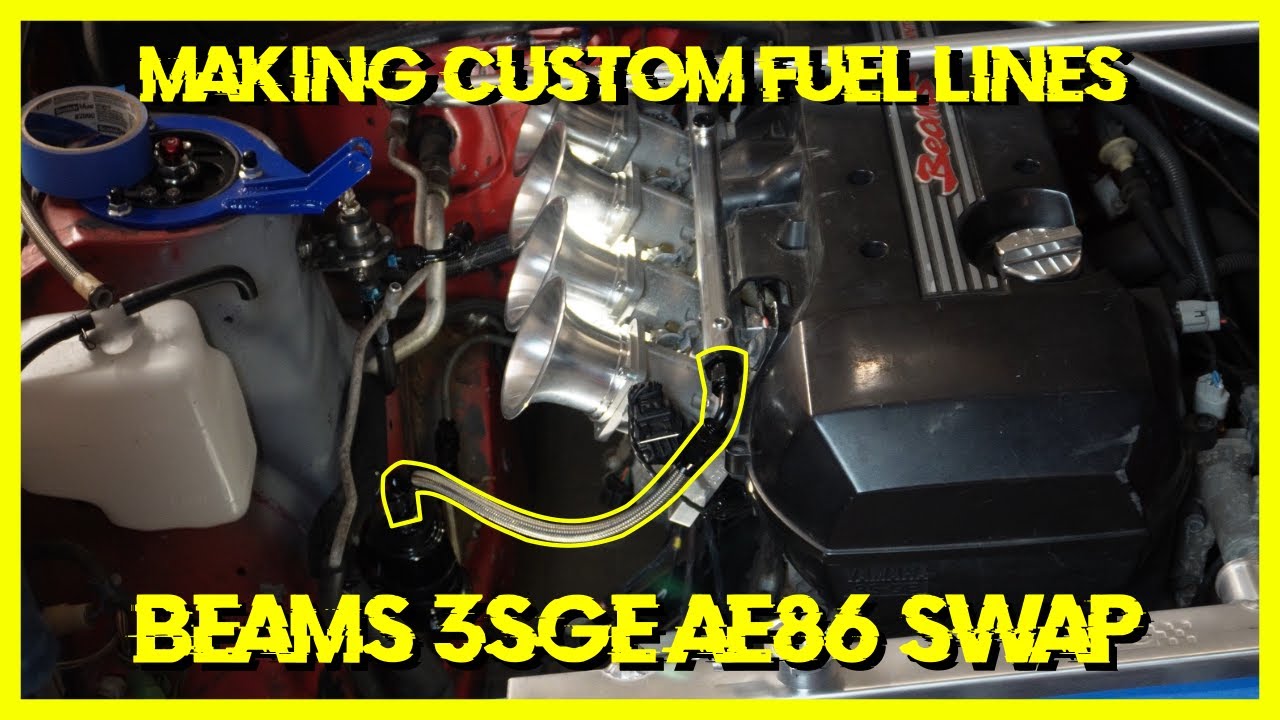 AE86 BEAMS Swap - Custom Fuel Lines - Project Creampuff