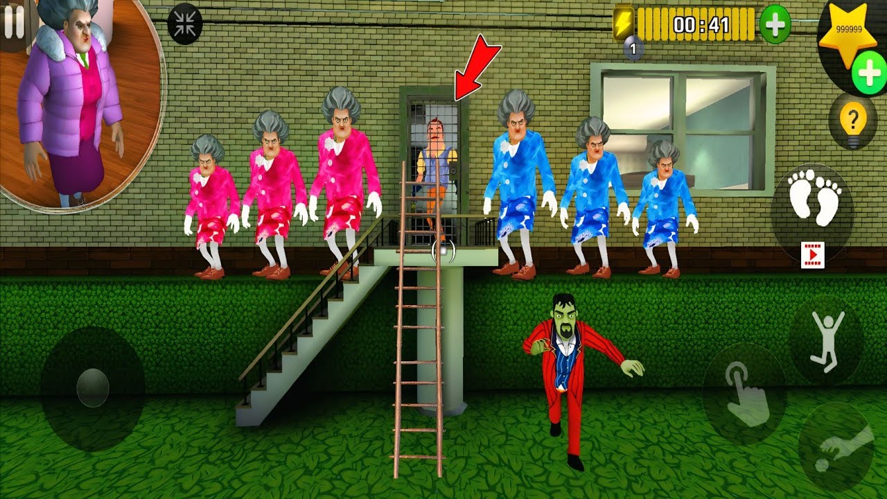 Surrounded by Miss T Clones! Escape Mission | Scary Teacher 3D