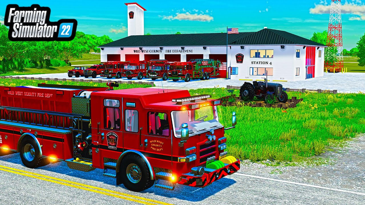 BUILDING $10,000,000 ELMCREEK FIRE STATION! (NEW TRUCKS) | FS22