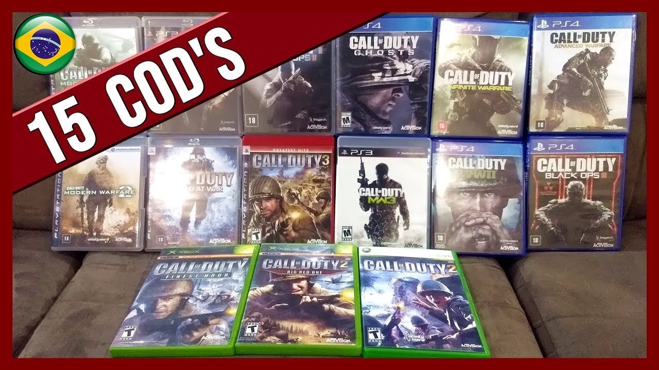 COLEÇÃO CALL OF DUTY | XBOX CLÁSSICO, PS3, PS4