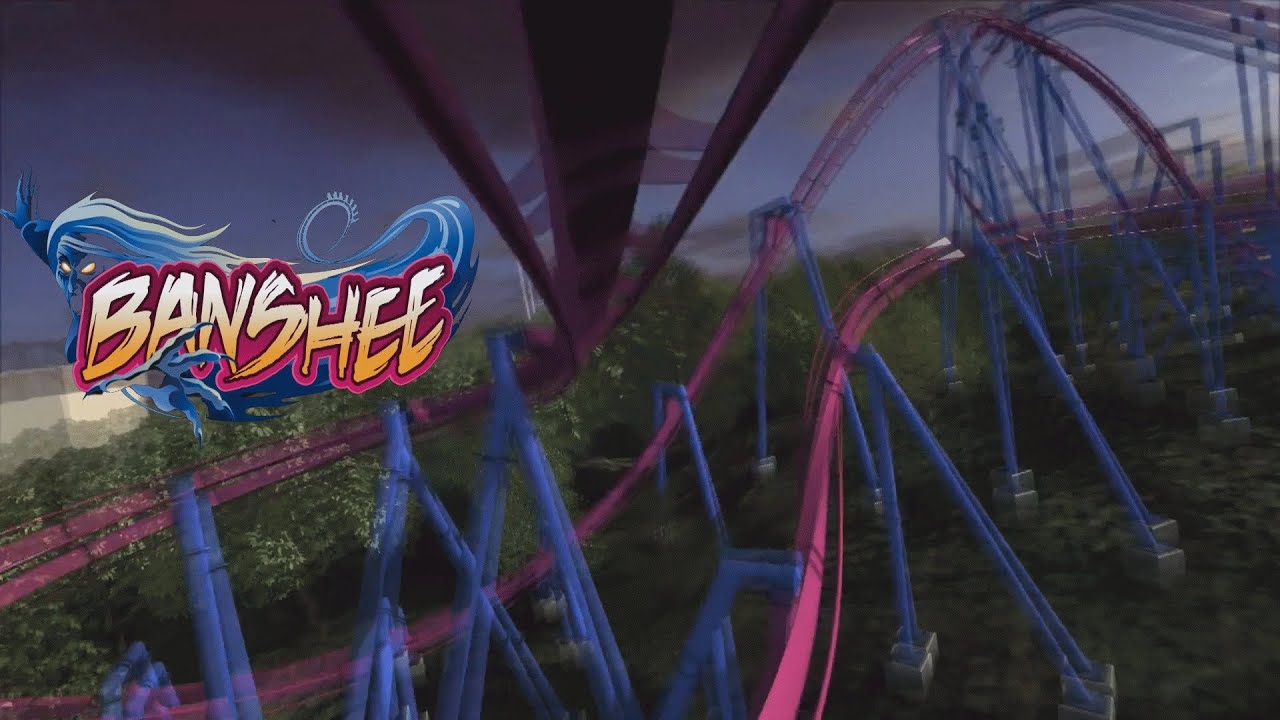 Banshee Animation (HD POV) New 2014 Worlds Longest Inverted Coaster Kings Island