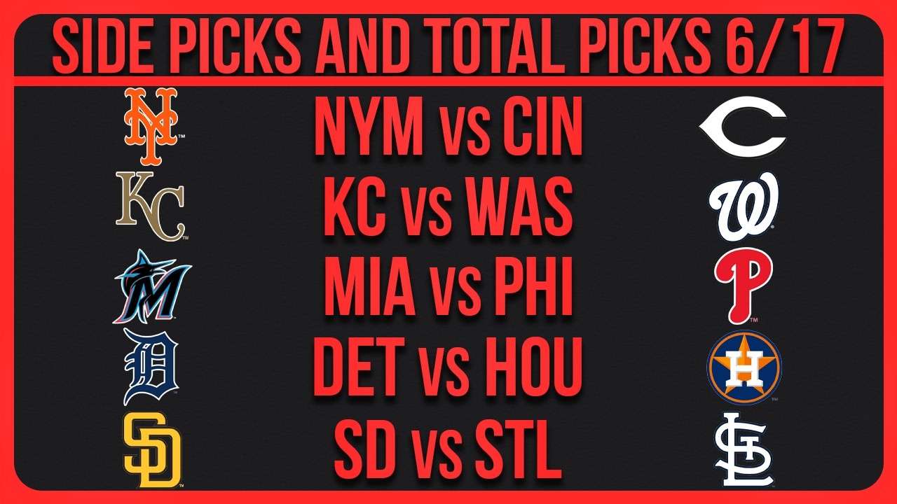 MLB Picks Today | Best Bets & Predictions Wednesday 6/17/26