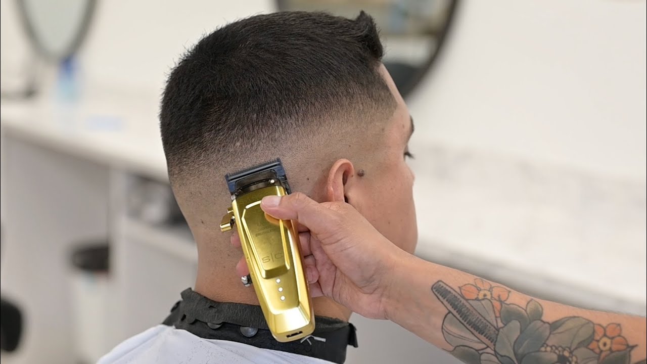 DESVANECIDO BIEN PULIDO USANDO LA MEJOR MAQUINA DEL AÑO 😱  STYLECRAFT SABER II #barberia #fade