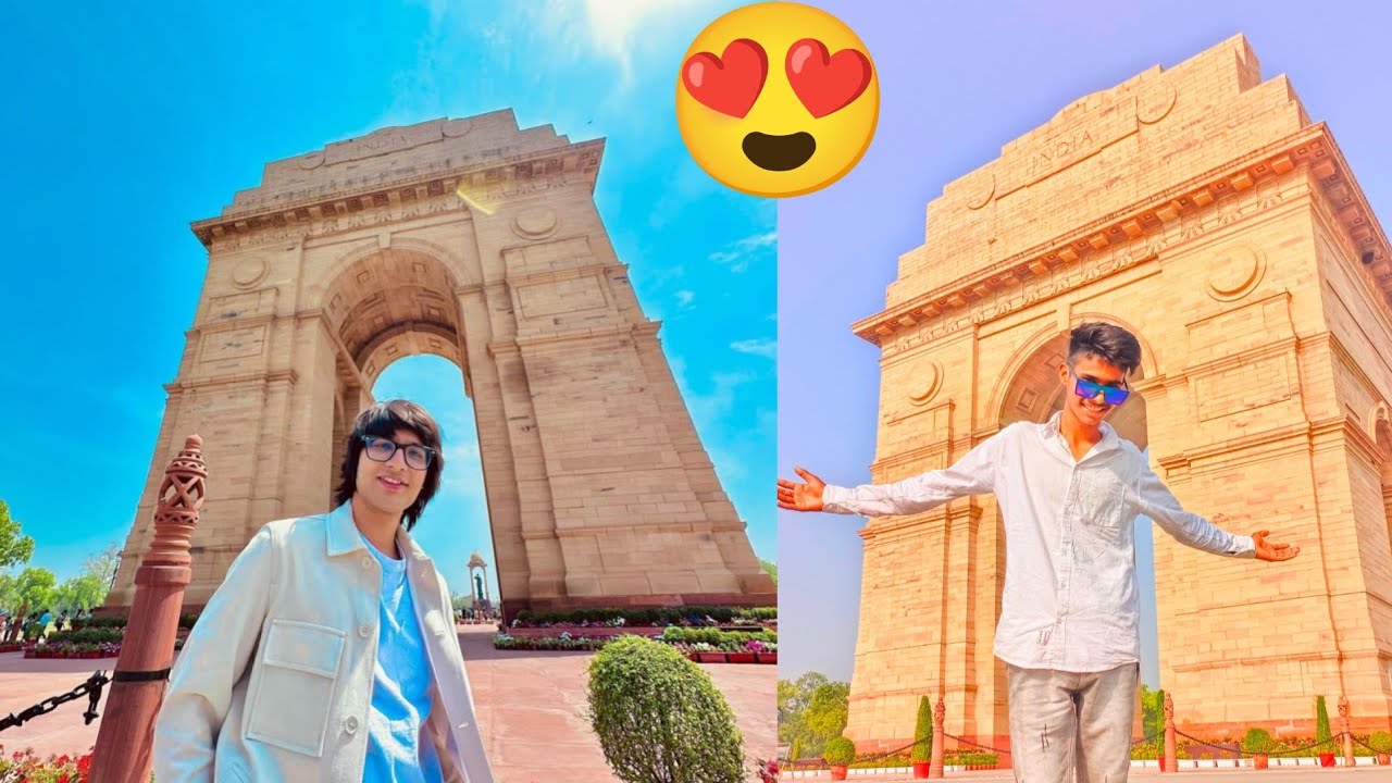 INDIA GATE - @souravjvlogs MEET UP @mithunsinghvlogs 😍