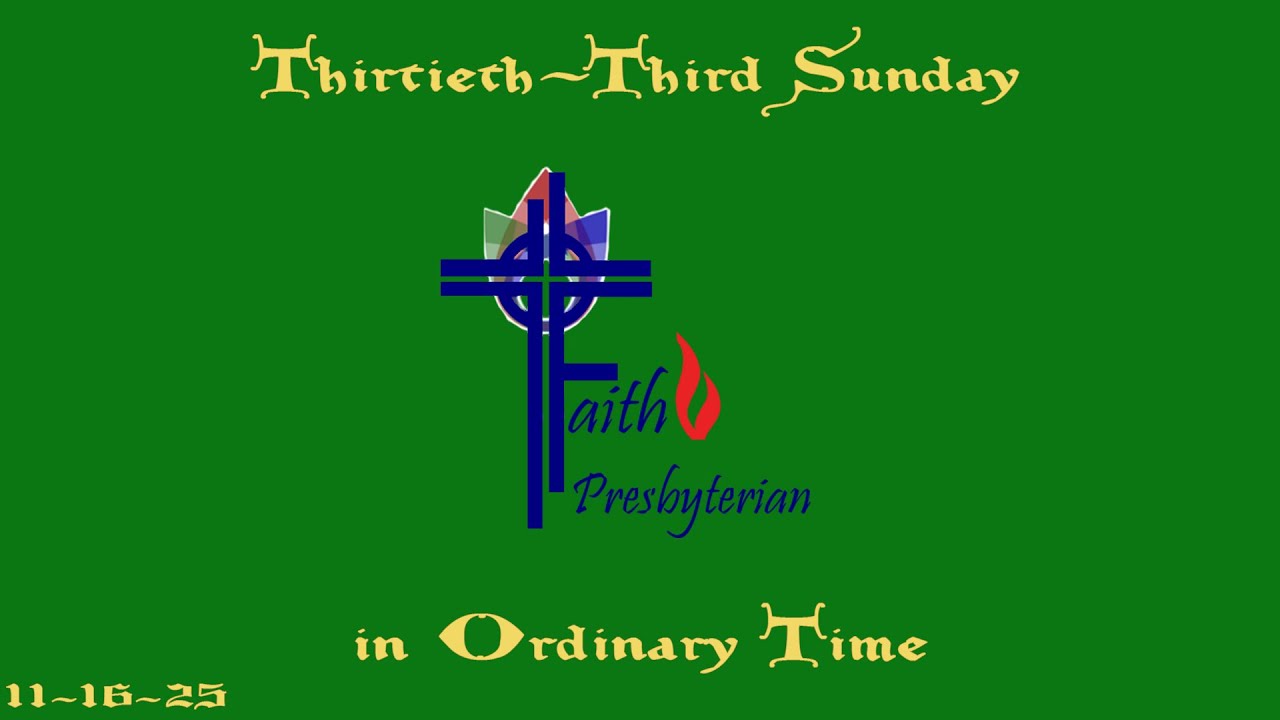 WORSHIP FOR THE LORD’S DAY- Christ the King Sunday - November 23, 2025