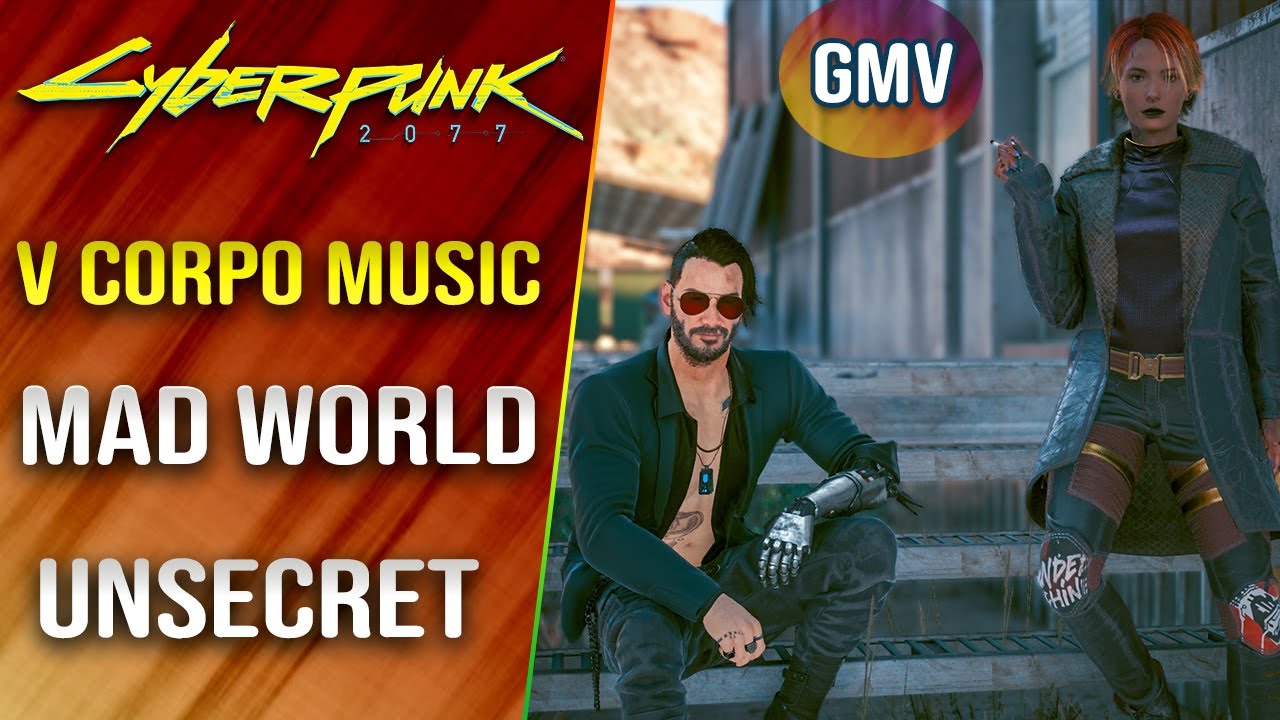 Cyberpunk 2077 GMV Johnny Silverhand + V corpo tribute - Mad World (Unsecret + Remmi)