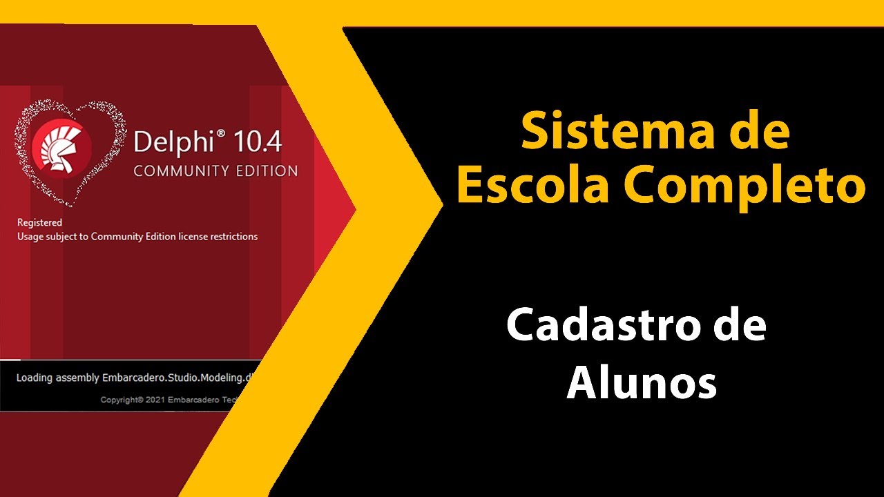 Aula 05 - Cadastro de Alunos - Sistema de Escola Completo - Curso Delphi Gratuito