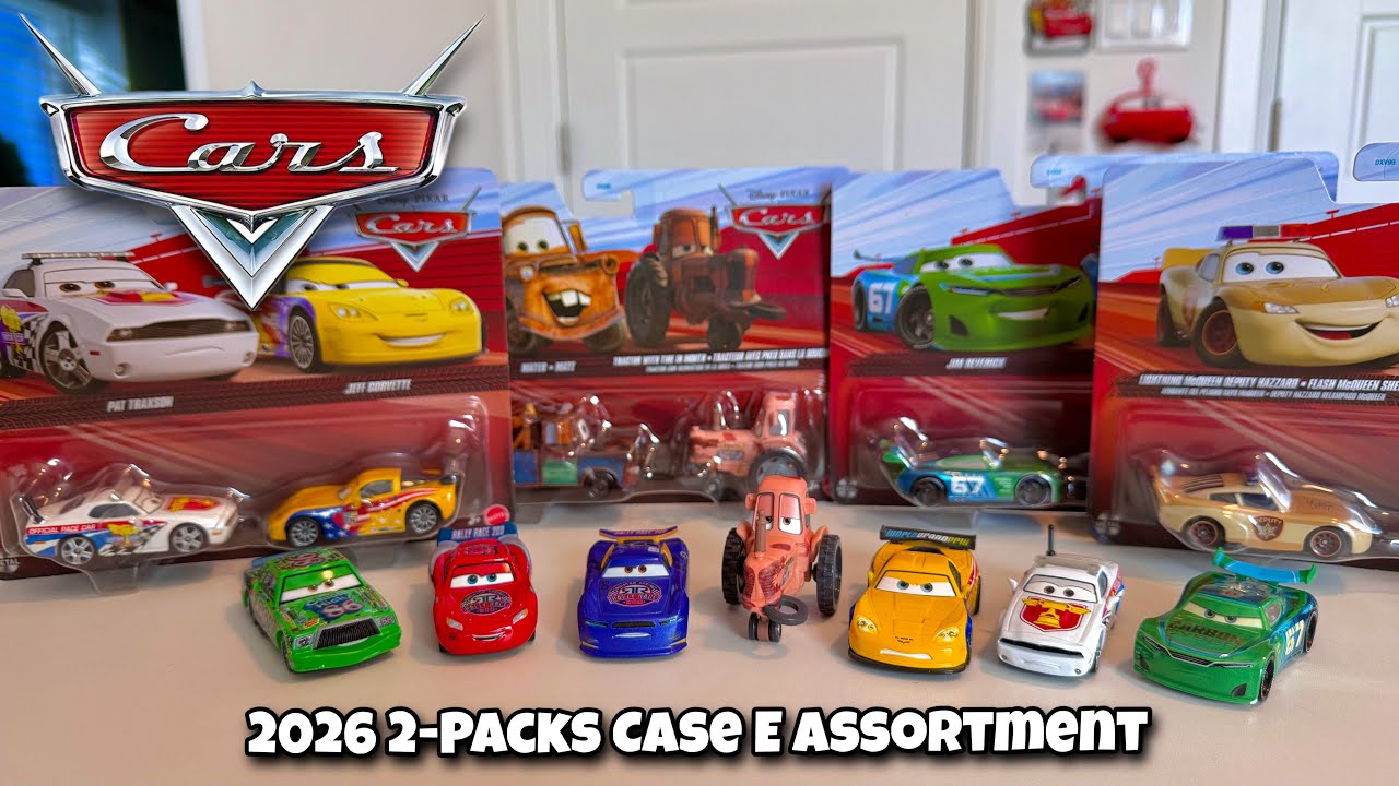 Распаковка и обзор набора Disney Cars Case E 2026: переходим ли мы на этап переработки? | Джефф, ...
