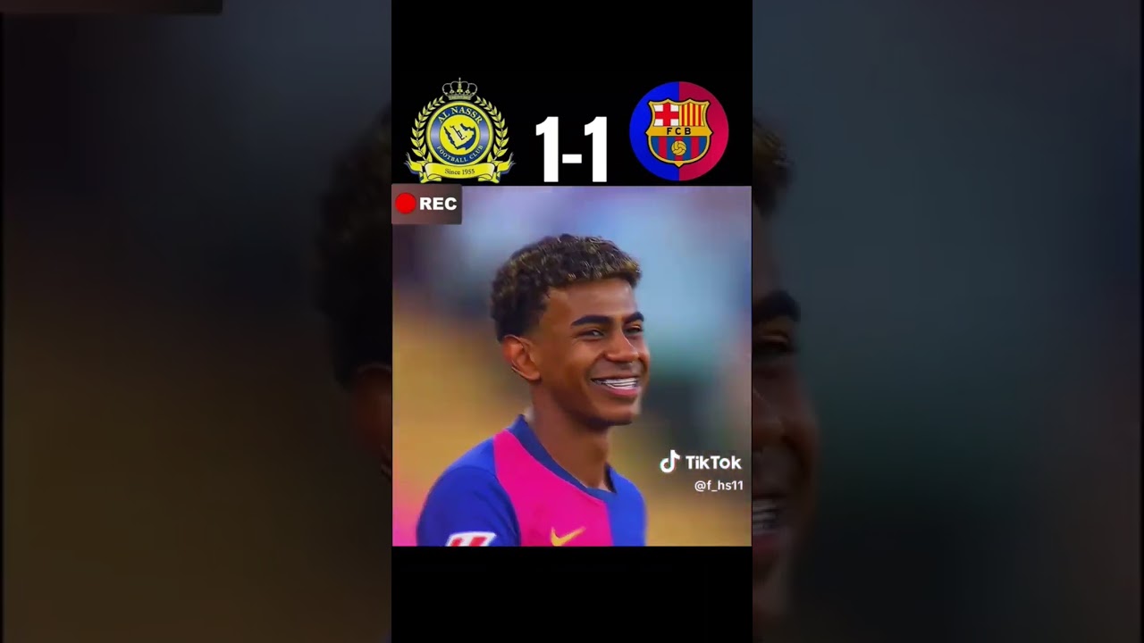 النصر ضد برشلونه #football