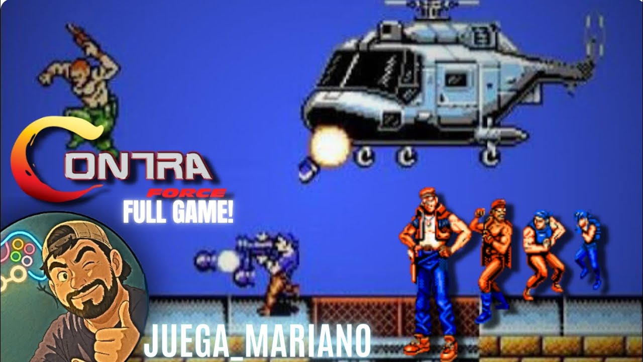 ES BUENISIMO! - CONTRA FORCE - NES - FULL GAME - @juegamariano 