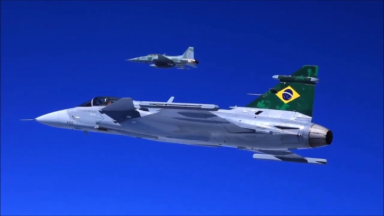 Brazilian Air Force F-39E Gripen first flight in Brazil