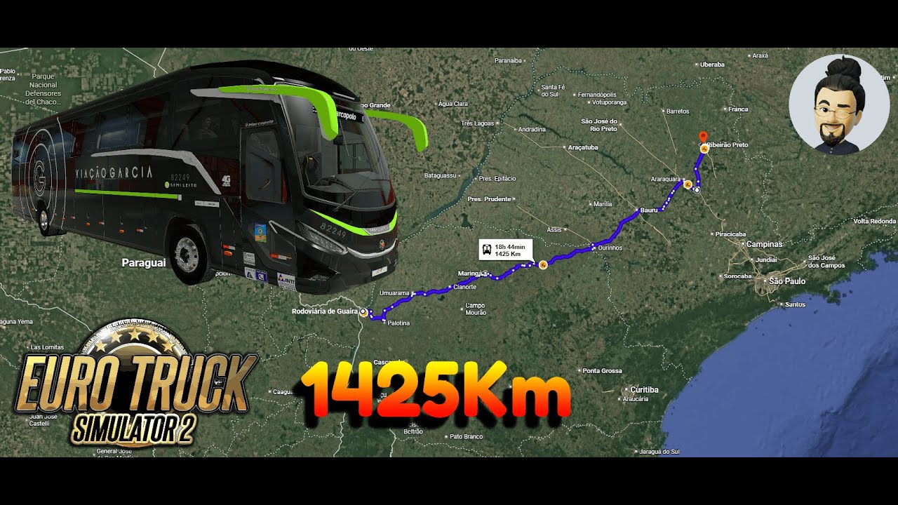 Euro Truck Simulator 2 - Viagem de Guaíra (PR) para Ribeirão Preto (SP)