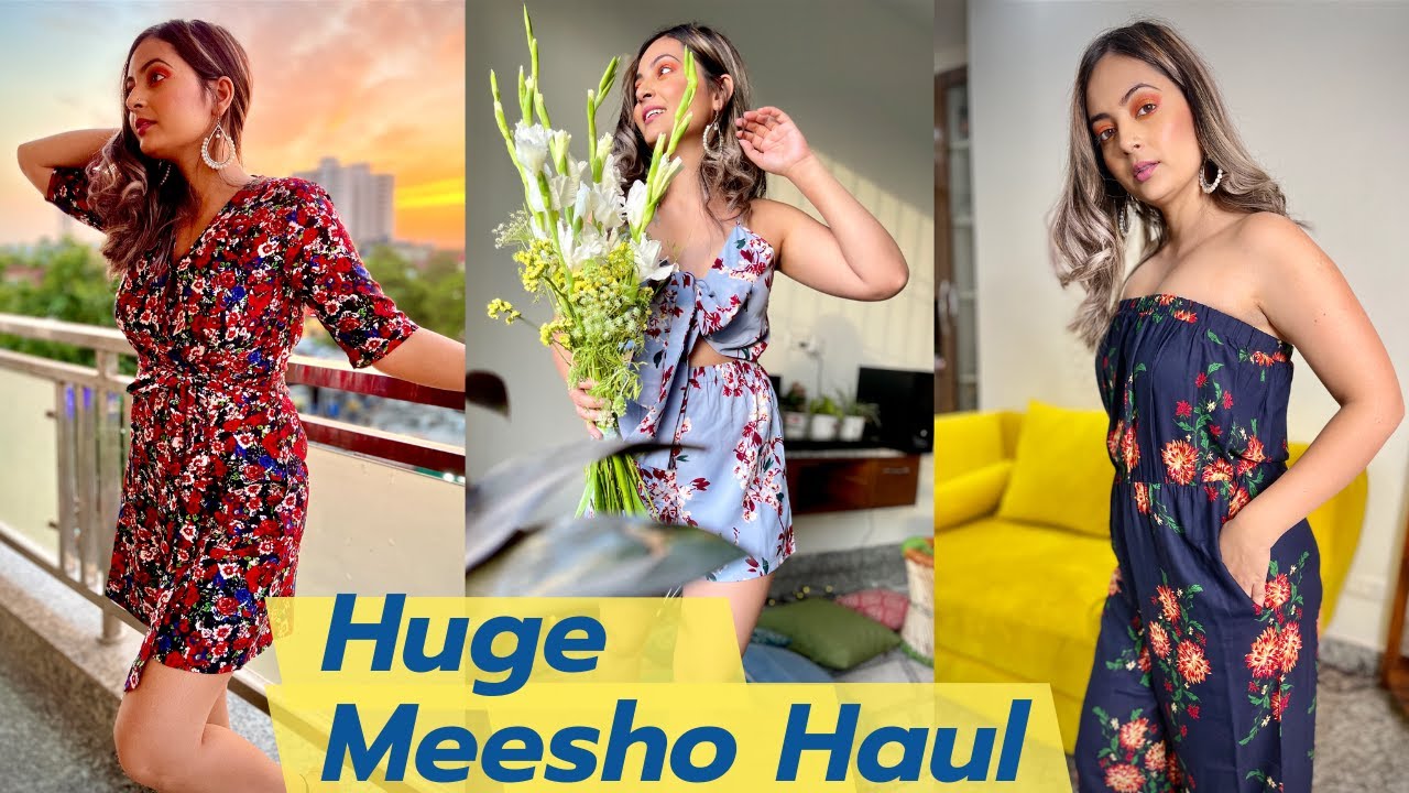 Meesho Jumpsuit & Dresses Starting Rs. 318 | Party Wear and Casual Jumpsuit Haul | Mahima Giri