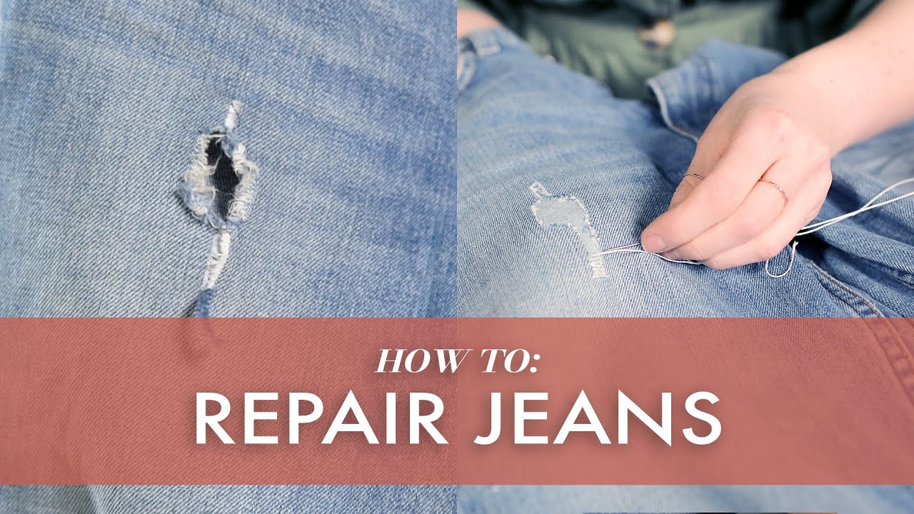 How To Repair Ripped Jeans 3 Ways