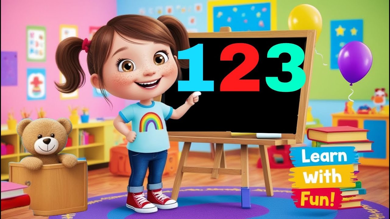 Fun Counting Song for Kids  Learn Numbers 1 to 10 with Animation  Educational Video