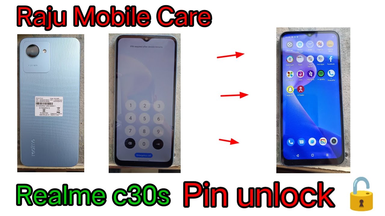 Realme C30s/C30 Pin Unlock/Realme C30s Hard Reset /All Password, Pattern Lock Remove Without Pc 2023