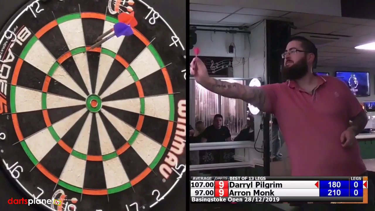 ARRON MONK V DARRYL PILGRIM - FINAL BASINGSTOKE ACADEMY GRAND PRIX DARTS SERIES