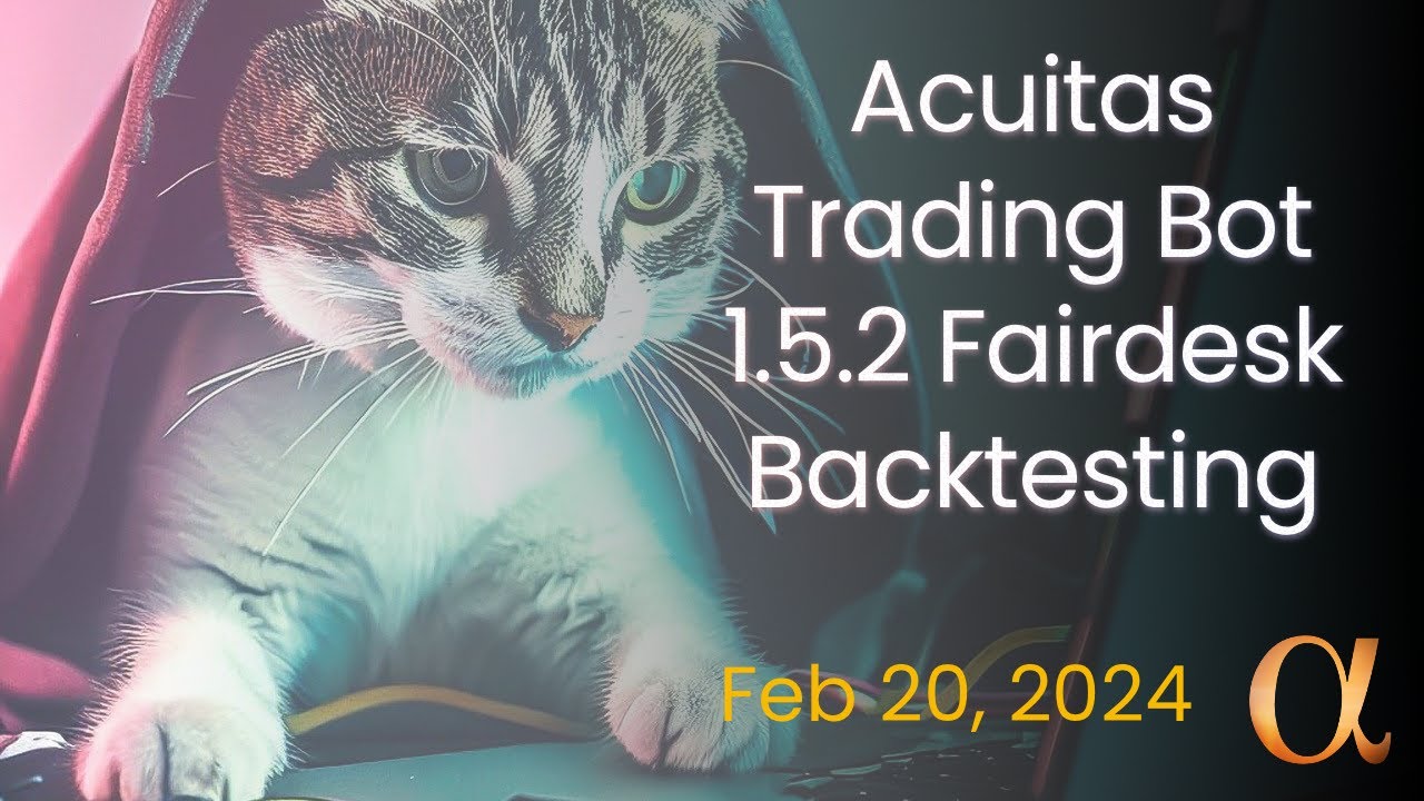 Acuitas Crypto Spot Bot Backtesting new 1.5.2 version on Fairdesk