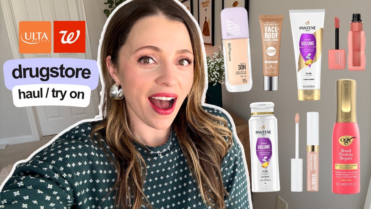 Affordable Spring Beauty Haul  💖 Trying New Drugstore Makeup from Revlon, Maybelline, Covergirl!