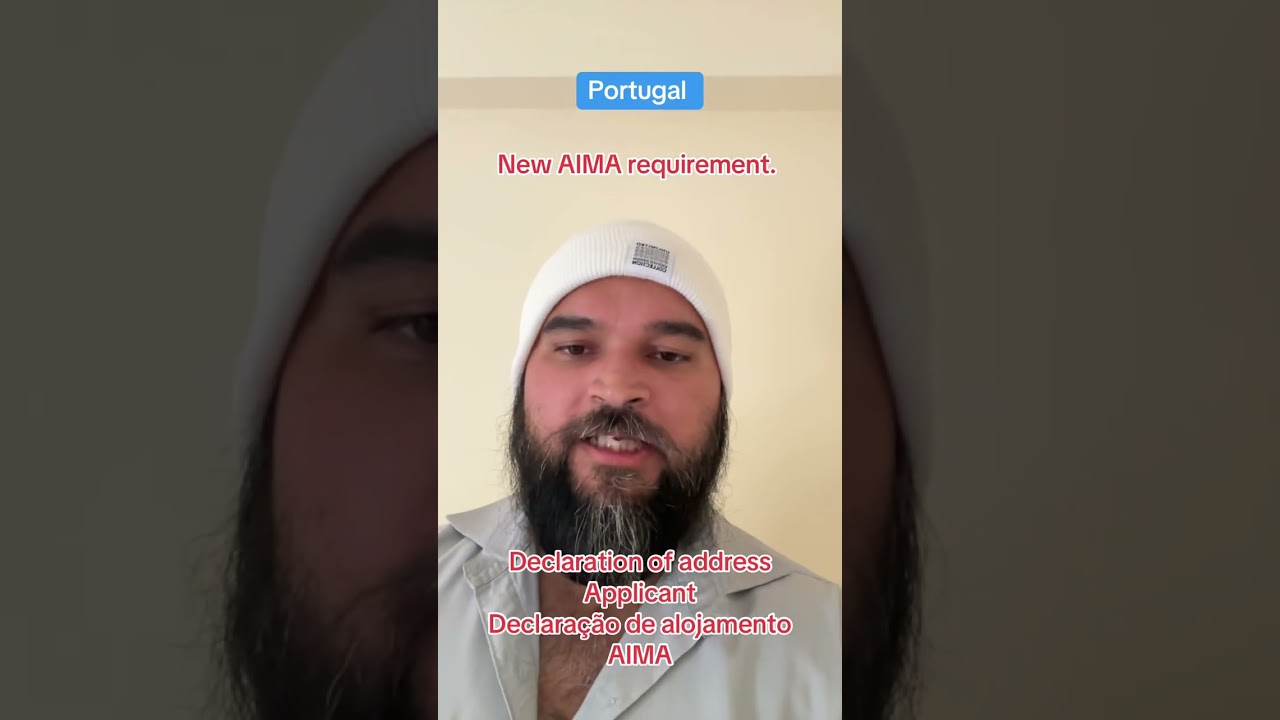 Portugal immigration update l new address proof requirements l 12/08/2025 onwards l AIMA l 