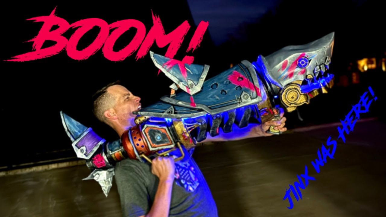 Arcane’s Fishbones Rocket Launcher | 3D Printed & Painted Replica (League of Legends / Jinx)
