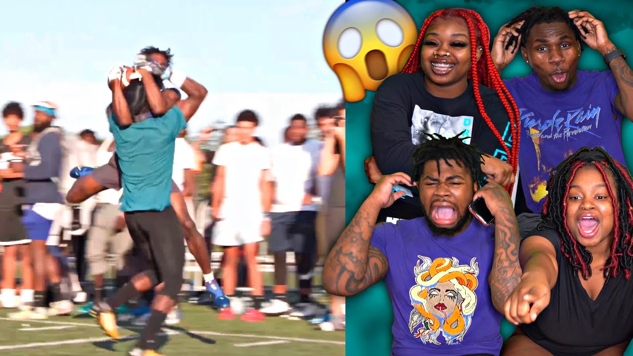 DEESTROYING (JERSEY 1ON1’s FOR $10K)  5’6” RECEIVER CAN NOT BE STOPPED! | REACTION
