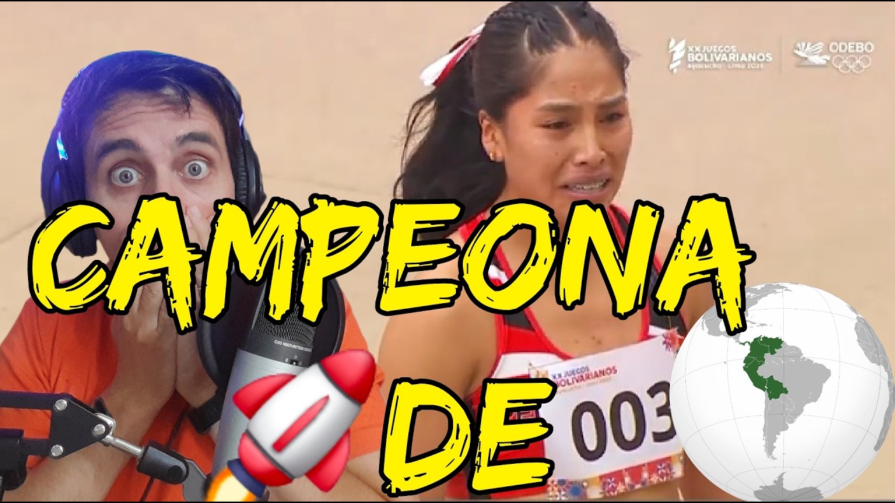 Anita Poma de PERU ORO en los  1500 metros de Los Juegos Bolivarianos 2025