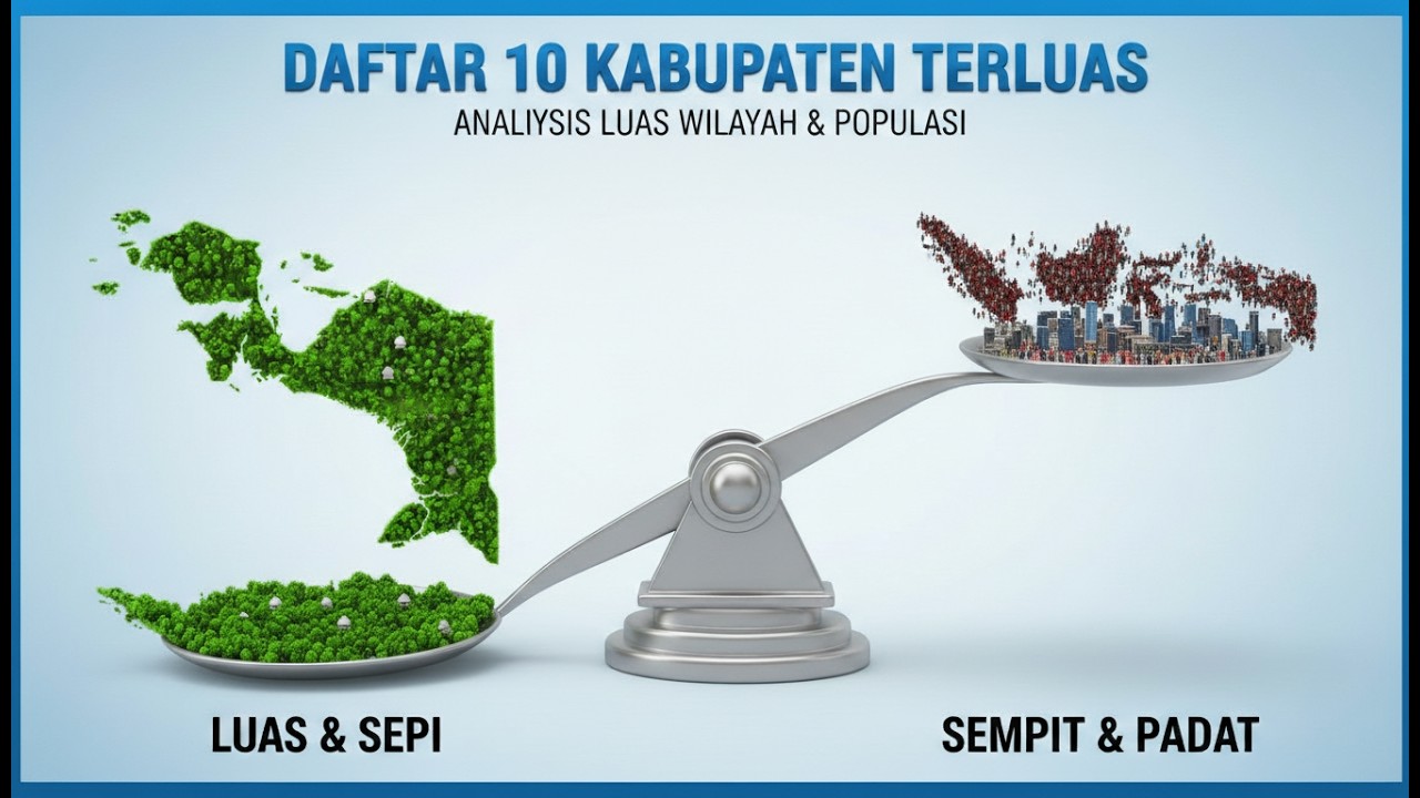 10 Kabupaten Terluas Indonesia
