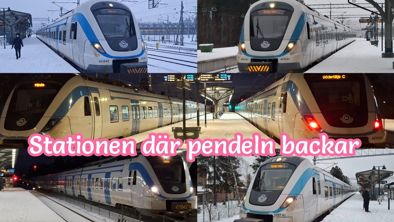 OLIKA SORTERS PENDELTÅG | SL-pendeln vid Södertälje hamn