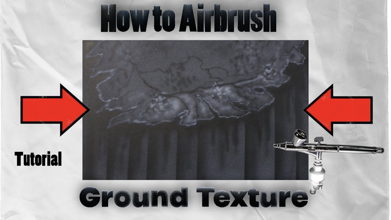 How to Airbrush Ground Texture |  Cracked Concrete Effect