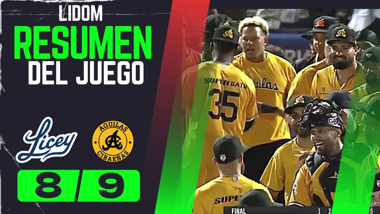 AGUILAS VS LICEY🔥Con Gran Bateo De Valenzuela Las Aguilas Humillan Al Licey En Su Casa!