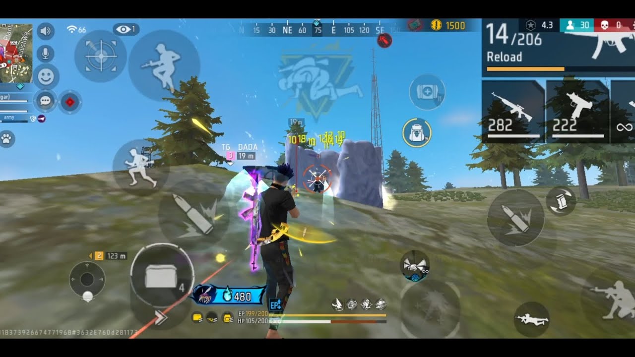 mobile player ko support karo gameplay in free fire br push in squad 