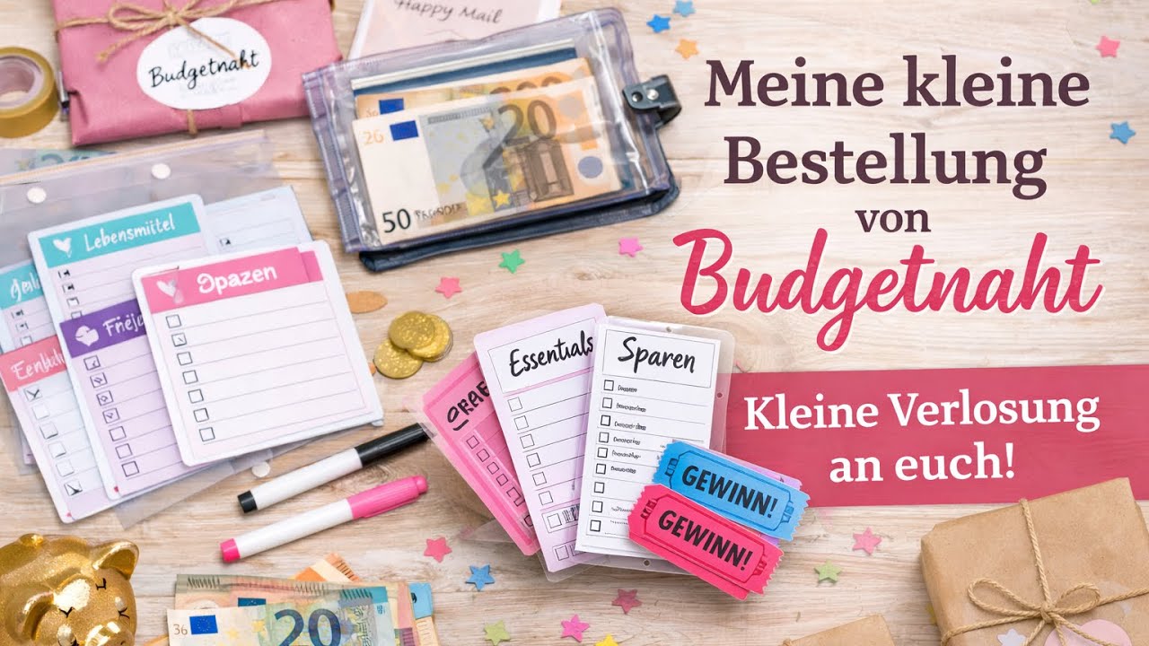 Meine kleine Budgetnaht-Bestellung 💕 | Neue Budget Sheets + Verlosung!