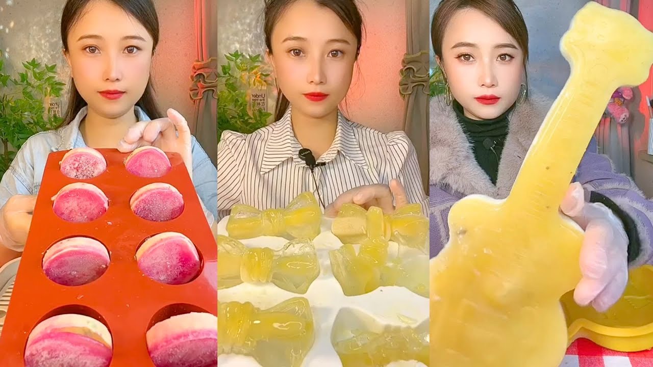 Homemade Chinese Ice Eating ASMR | Soft Frozen Desserts & Snow Ice Sounds #43