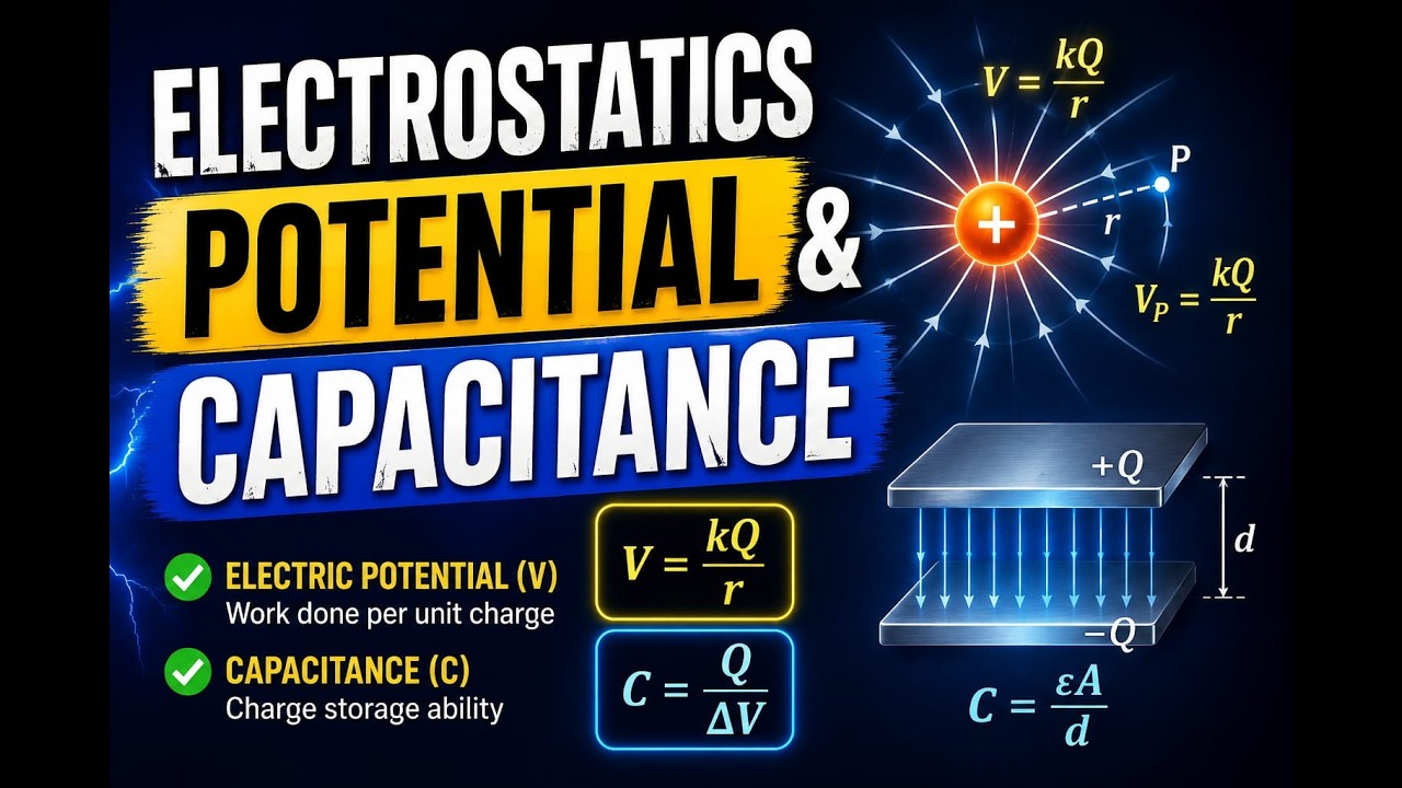 12th PHYSICS 🔥 ELECTROSTATICS POTENTIAL CAPACITANCE  🔥 50 + OBJECTIVE QUESTION  BSEB 2027