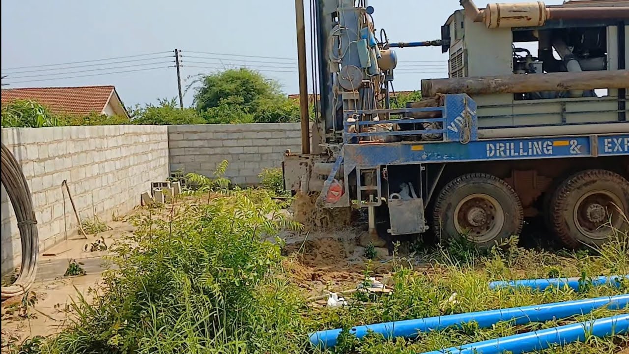 Building in Ghana | Drilling Borehole | Beach Side |  Ghana Development