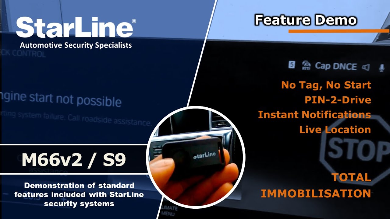 [ #StarLineUK ] Base Features of the StarLine Vehicle Security Systems | StarLine M66 & StarLine S9