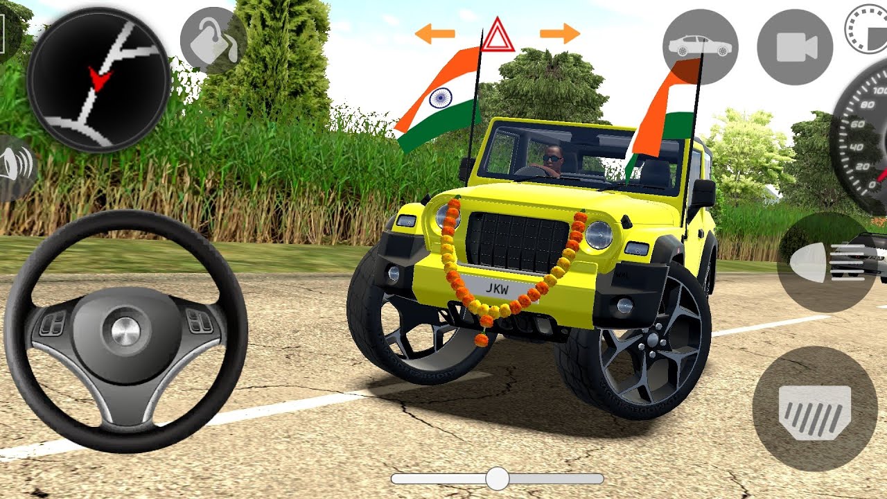 🔥Modified Mahindra Thar 🚙(Dollar Song )🇮🇳 Games: Indian cars simulator 3D