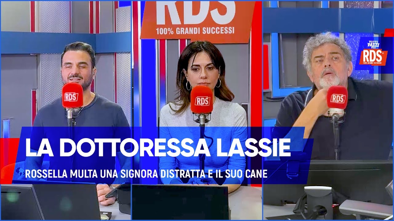 La dottoressa Lassie multa una signora distratta con il suo cane