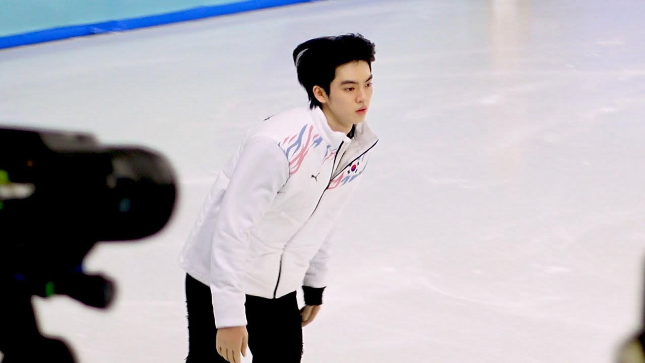 2025 하얼빈 동계아겜 차준환 쇼트 전 대기웜업 Cha Junhwan Harbin Asian Winter Games SP warm-up while waiting