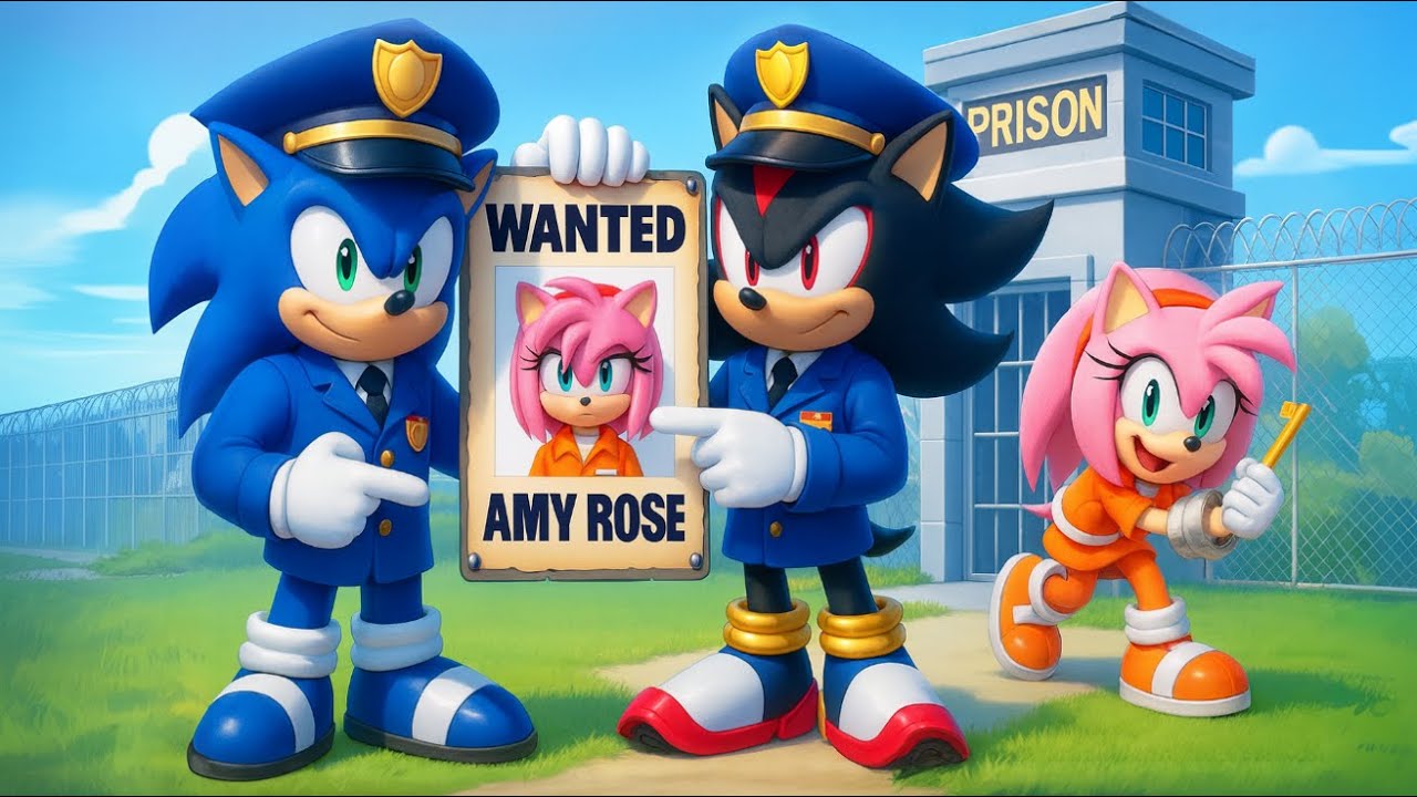 POLICE SONIC vs SECURITY HOUSE!! Will SHADOW & AMY Be CAUGHT?! | Sonic The Hedgehog 3 Animation