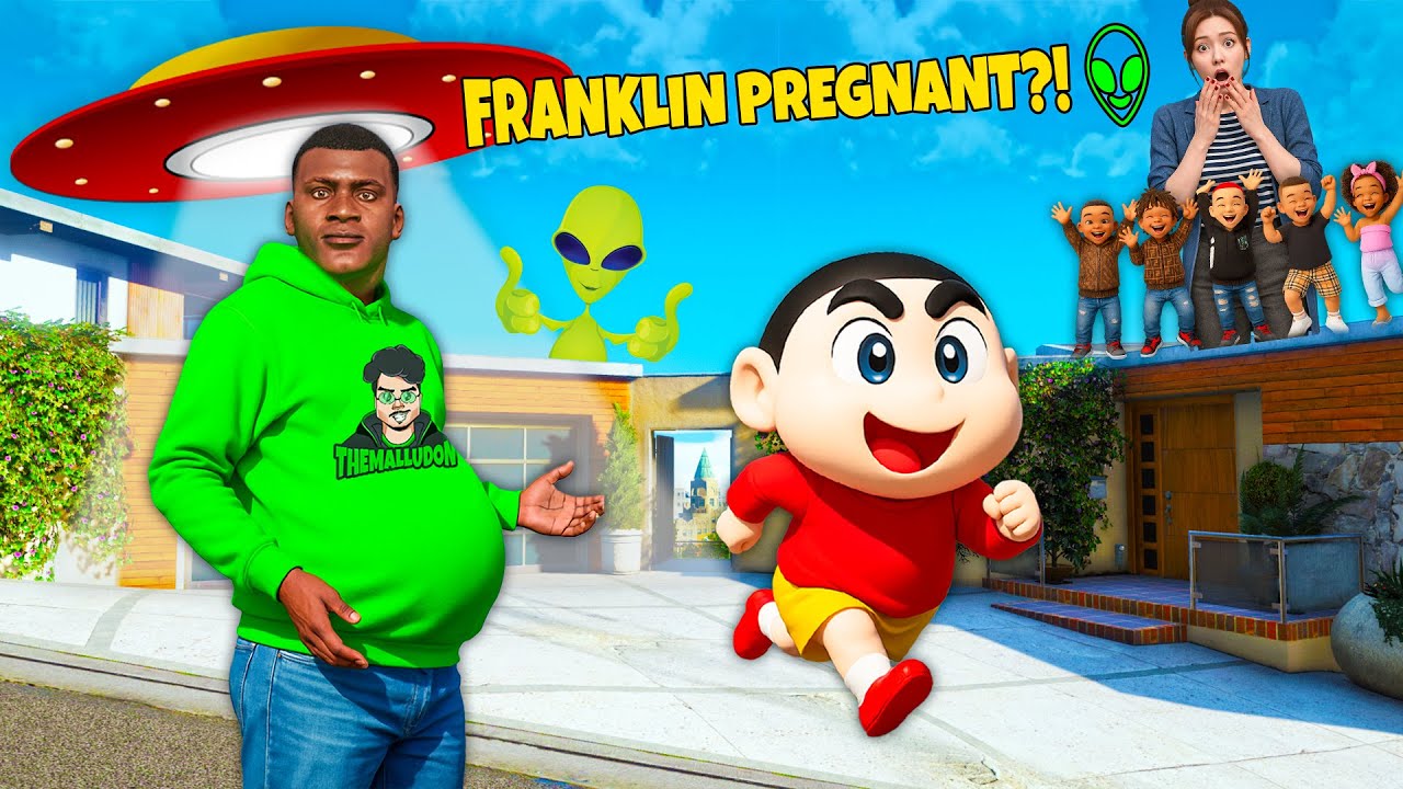 Franklin Becomes Pregnant by Aliens?! 👽😂 GTA 5 Malayalam Story Part 1