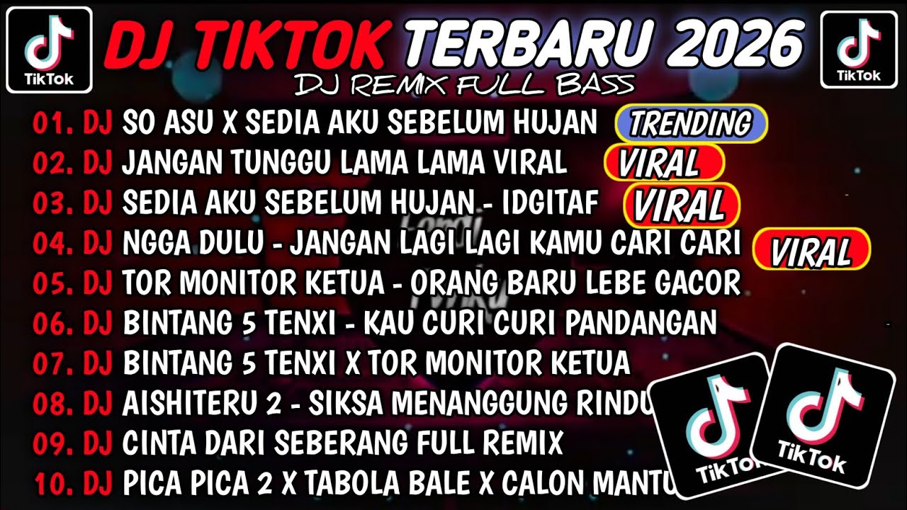 DJ TIKTOK TERBARU 2026🎵DJ SO ASU X SEDIA AKU SEBELUM HUJAN🎵DJ JANGAN TUNGGU LAMA LAMA 