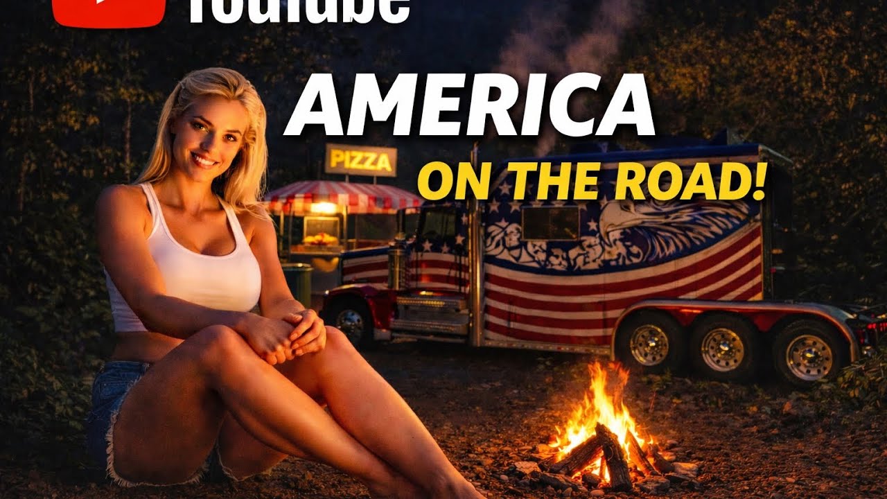 AMERICAN TRUCK NIGHT DRIVE IN JUNGLE 🔥 | Bonfire & Pizza #trucksimulator#americantruck #viral 